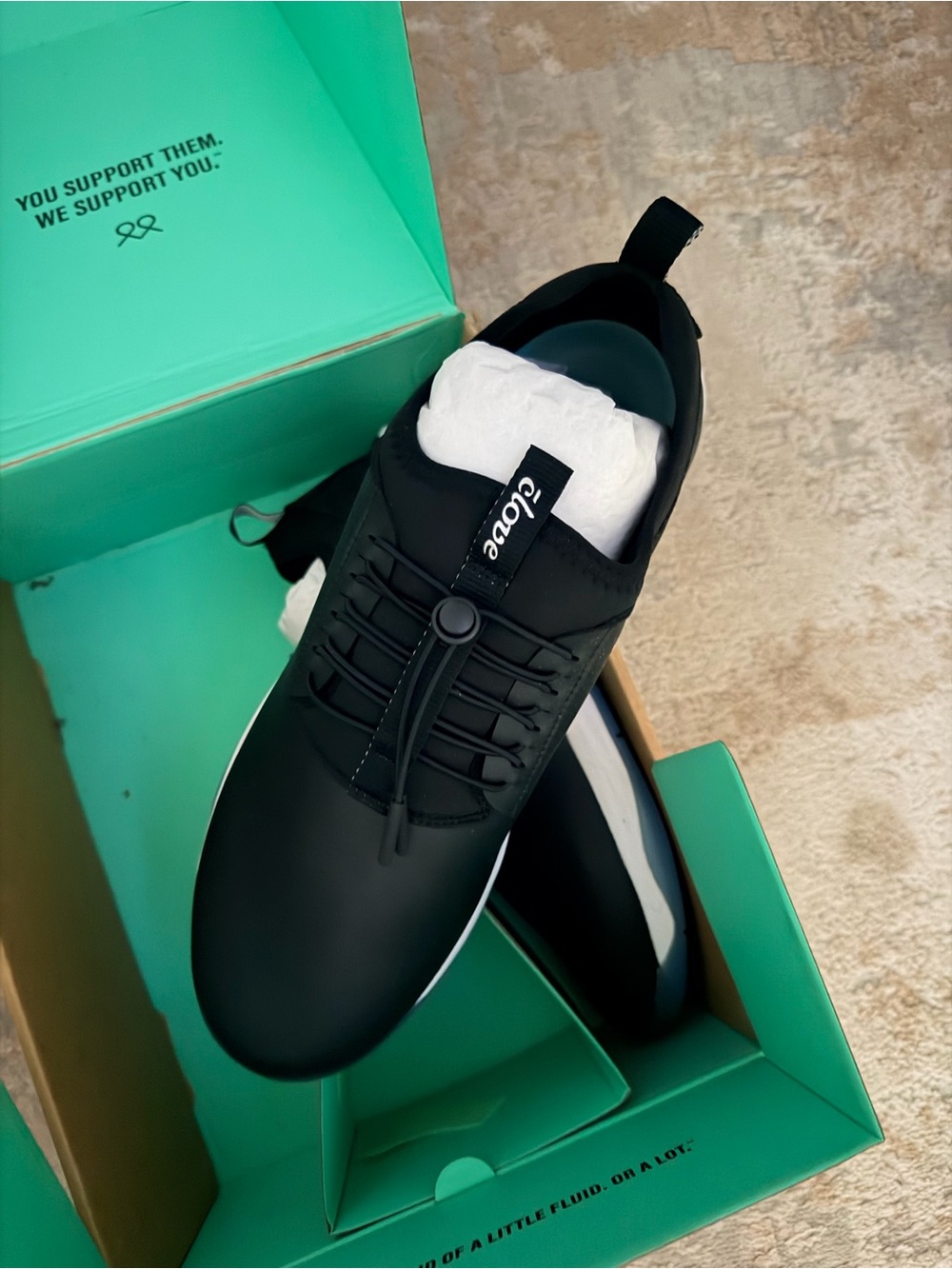 Clove Classic Night Shift Black/White Men’s Bungee Athletic Shoe